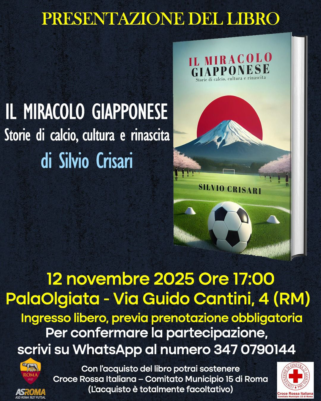 “Il Miracolo Giapponese – Storie di calcio, cultura e rinascita” | Presentazione del libro 
